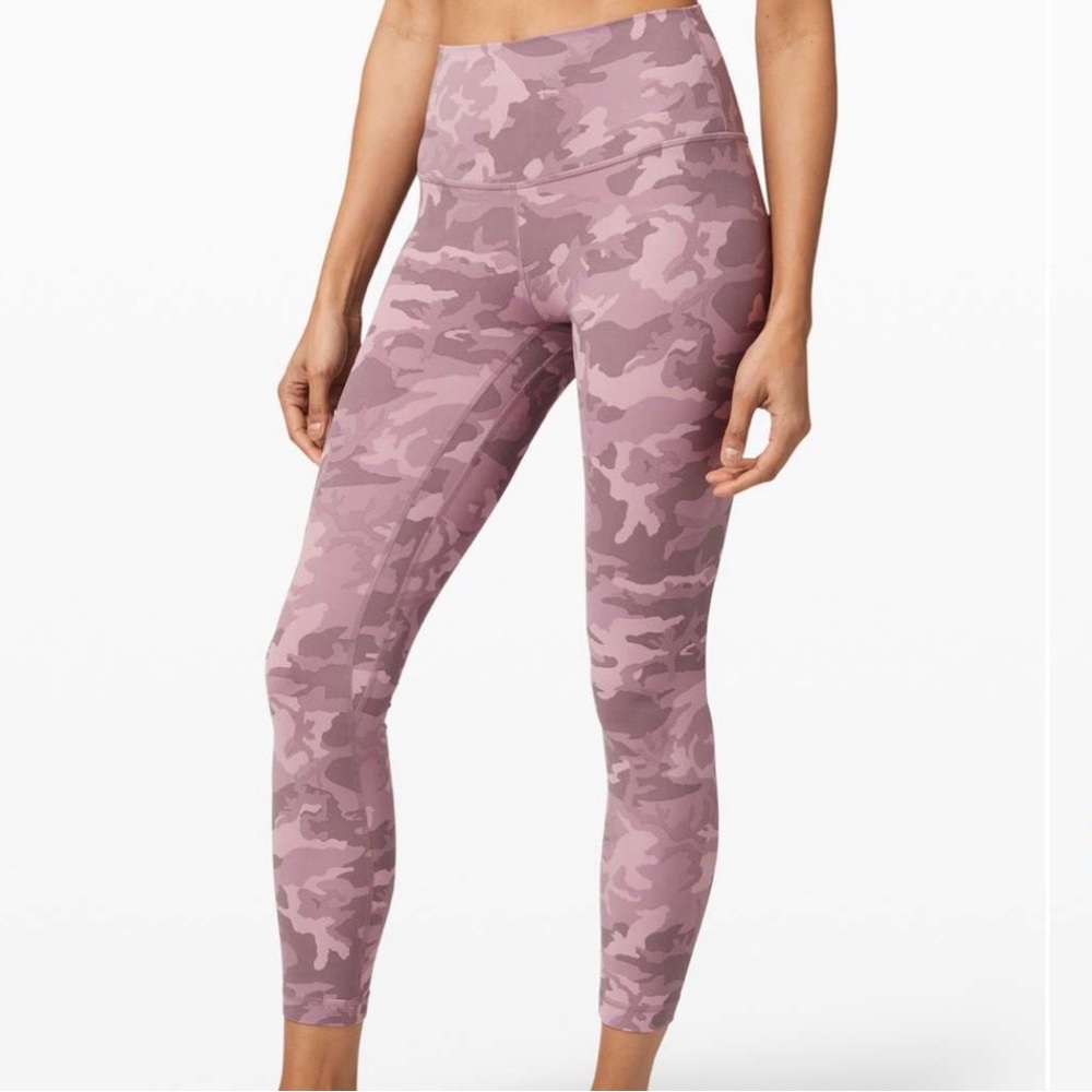 Lululemon Align Pant II 25"  Incognito Camo Pink Taupe Multi NWT